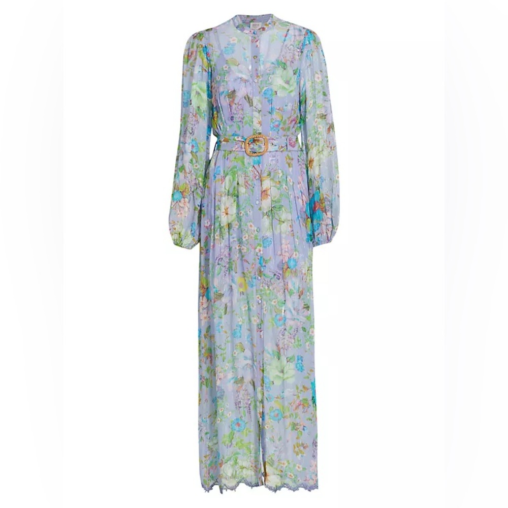 Hemant and Nandita Laya belted maxi dress purple XS - BRAND NEW NEVER WORN